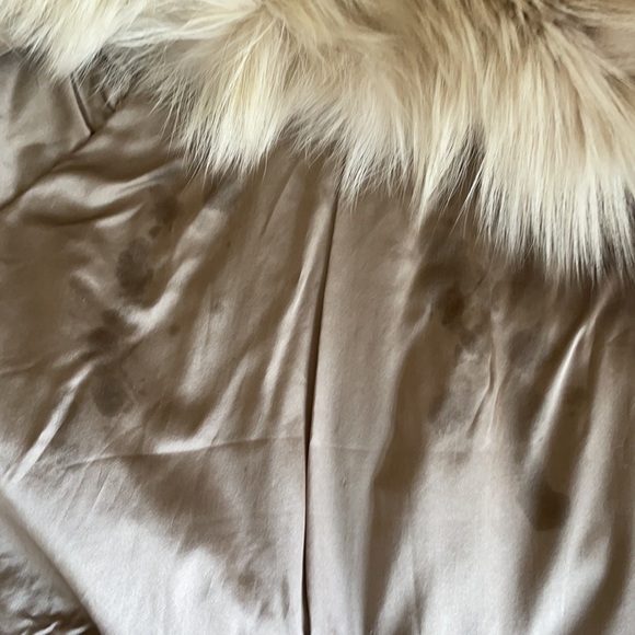 Blonde vintage fox fur coat - Picture 5 of 17